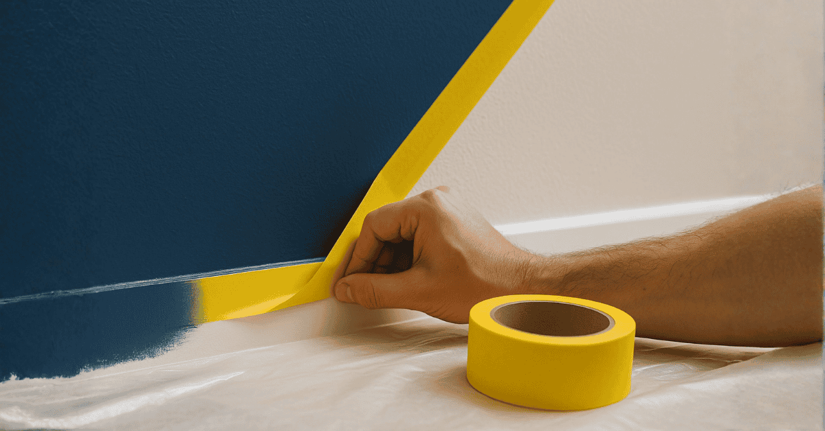 taśma malarska do odcinania kolorów