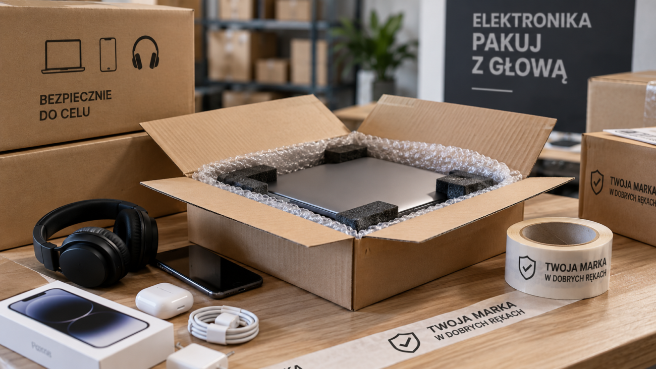 Taśma pakowa w branży elektronicznej – jak pakować elektronikę do wysyłki?